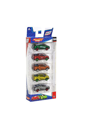 TOY-26 Toysan, Speed Racer 5'Li Metal Araba Seti