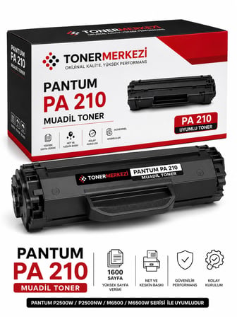 Pantum PA210 / PA211 Uyumlu Toner - Pantum P2500W / M6500 Pantum PA210 / PA211 Uyumlu Toner - Pantum P2500W / M6500
