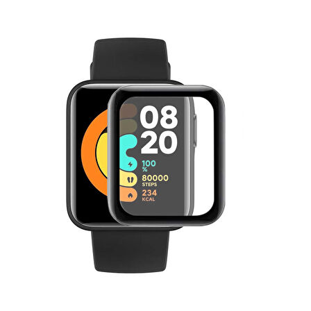 Xiaomi Mi Watch Lite Ekran Koruyucu 3D Kavisli Full Kaplama Pmma