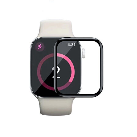 Apple Watch 7 45MM Ekran Koruyucu 3D Kavisli Full Kaplama Pmma