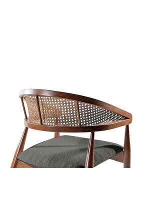 Gazel Hazeranlı Ahşap Bohem Sandalye