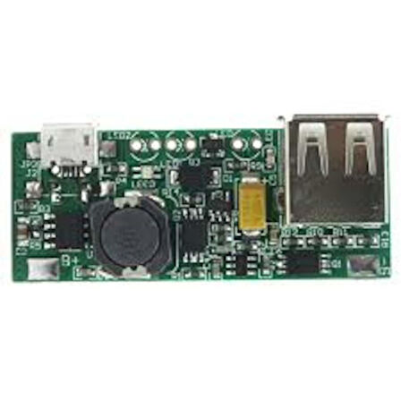 3.7V'Dan 5V'A 1A Lityum Batarya Telefon Sarj Modülü (Korumalı)