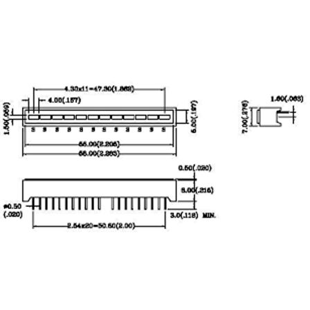 Dd-12Ewa -Kıngbrıght -12'Li Bargraf Led Kırmızı, 20 Ma, 2.2 V,
