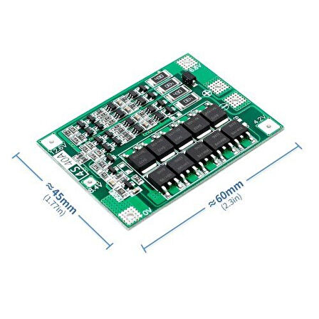 4S 40A Bms Batarya Koruma Kartı