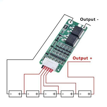 5S 15A Bms Batarya Koruma Kartı