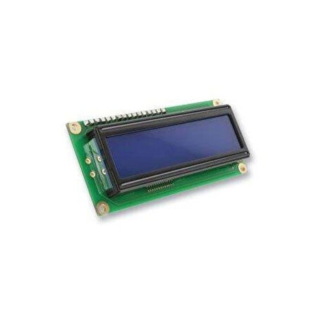 2X16 Lcd Display Sol Üst Mavi 1602