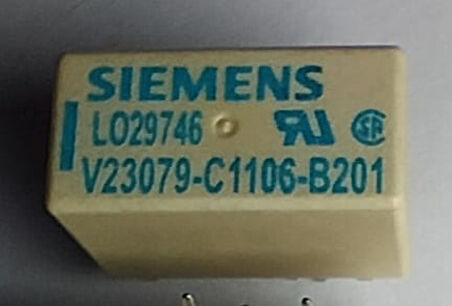 9V Tek Bobinli Çift Kontak Kilitli Röle V23079-C1106-B201