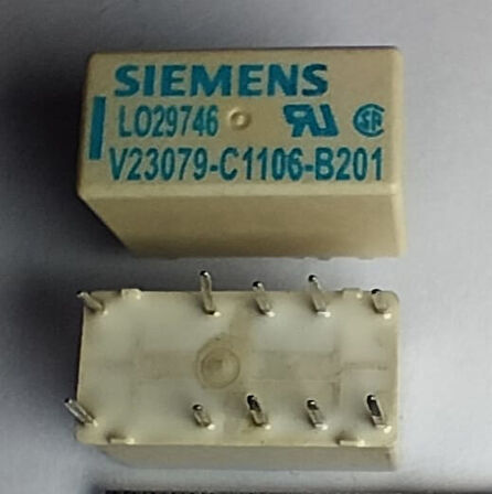 9V Tek Bobinli Çift Kontak Kilitli Röle V23079-C1106-B201