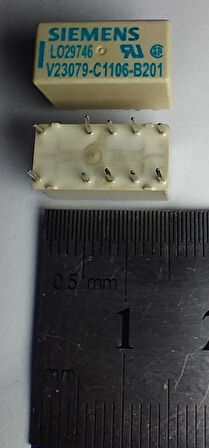 9V Tek Bobinli Çift Kontak Kilitli Röle V23079-C1106-B201