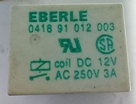 12V Tek Kontak Röle Eberle 0418 91 012 003