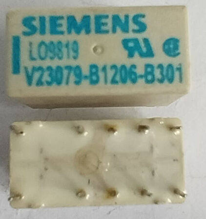 9V Çift Bobinli Çift Kontak Kilitli Röle V23079-B1206-B301
