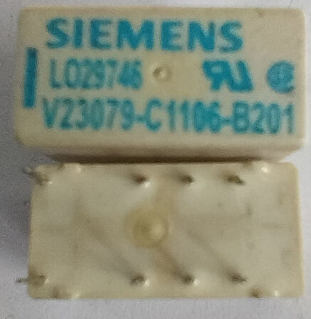 24V Tek Bobinli Çift Kontak Kilitli Röle V23079-C1106-B201