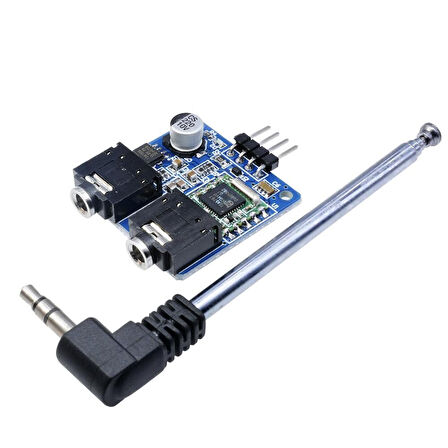 TEA5767 FM Stereo Radyo Alıcı Modülü + Anten  I2C Dijital Programlanabilir Düşük Güç 76Mhz-108Mhz