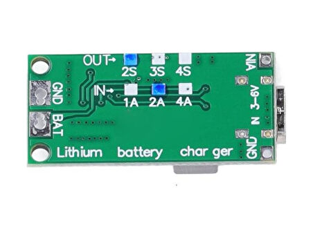 2s 2a Li-on Lipo Pil Batarya Şarj Modülü Type-c Çok Hücreli 18650 Lityum 8.4v