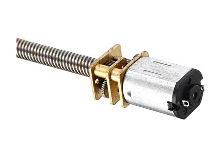 N20 6v Dc 500 Rpm M3x55 mm Mikro Metal Redüktörlü Uzun Şaftlı Motor