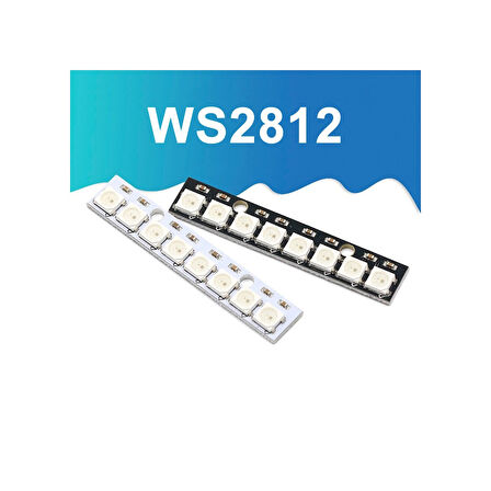 8 Bit NeoPixel WS2812B 5050 Rgb Led Modül  8’li 5050 Adreslenebil