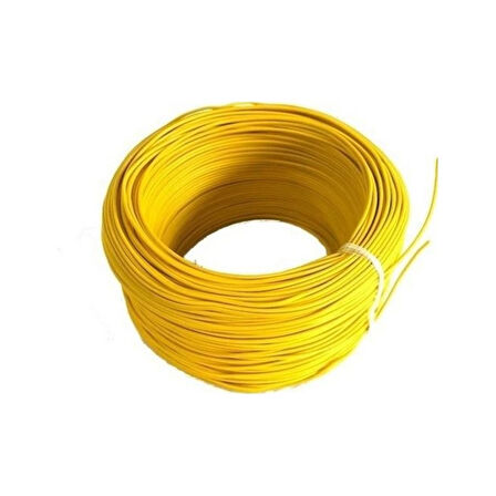 Montaj Kablosu Çok Damarlı 0,22 mm2 10 metre NYAF Sarı