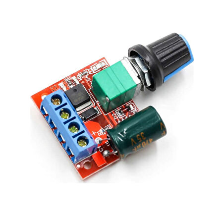 5A 35V Mini Dc Motor Pwm Potlu Hız Kontrol Devresi 90 Watt