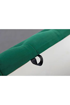 Vetra Chester Model Yeşil Sandıklı Puf - Kapitoneli Model 140cm Sandıklı Bench