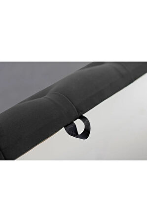 Vetra Chester Model Antrasit Sandıklı Puf - Kapitoneli Model 140cm Sandıklı Bench