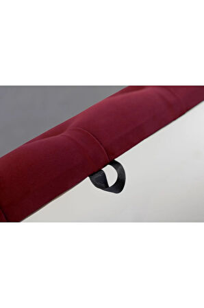 Vetra Chester Model Bordo Sandıklı Puf - Kapitoneli Model 140cm Sandıklı Bench