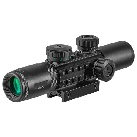 Raylı Çift Işıklı Dürbünü C3-9X26 EG 11 Mm / 22 Mm.Glpzr