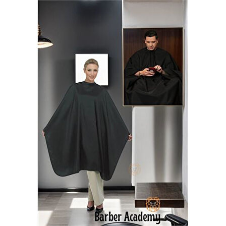 Saç Kesim Önlüğü Unisex SİYAH.Glpzr