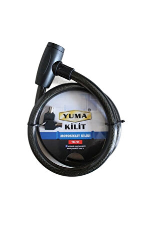 Yuma Ym-735 120 Cm 20 Mm Motorsiklet Kilidi.Gzpde