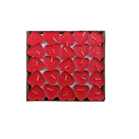 Kalpli 50'li Tealight Mum.Gzpde