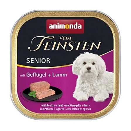 Animonda Vom Feinsten Kümes Hayvanlı ve Kuzu Etli Yaşlı Köpek Konservesi 150 Gr.Gzpde