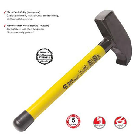 Kamyoncu Metal Saplı Çekiç 1500 Gr.Gzpde