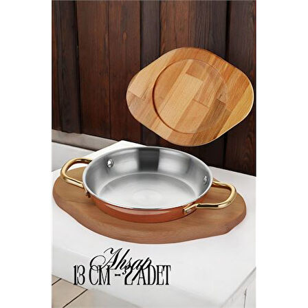 Ahşap Sahan Altlığı 2 ADET 13 cm.Glpzr