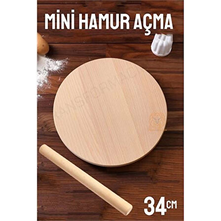 34 Cm Merdaneli Hamur Açma Masası.Gzpde