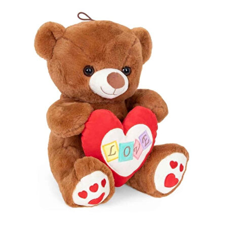 4762 Peluş Ayı Kalpli 30 cm.Gzpxt