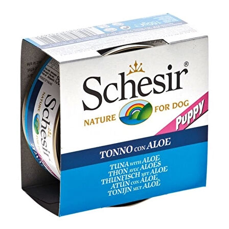 Schesir Aloevera ve Ton Balıklı Jöleli Konserve Köpek Maması 150 Gr.Gzpde