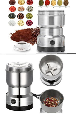 4 Bıçaklı Elektrikli Öğütücü Blender Kahve Fındık Baharat Tahıl Biber Değirmeni.Glpzr