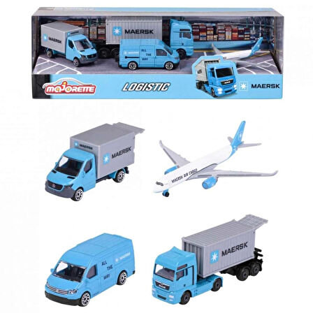Majorette Maersk Temalı Lojistik 4'lü Koleksiyon Paketi.Glpzr