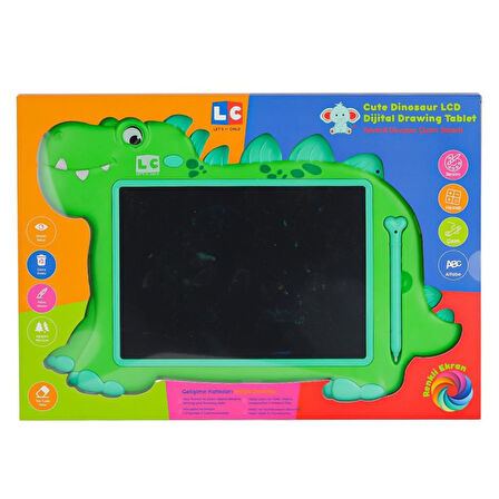 LC-31068 SEVİMLİ DİNAZOR  ÇİZİM TABLETİ 10 İNÇ.Glpzr