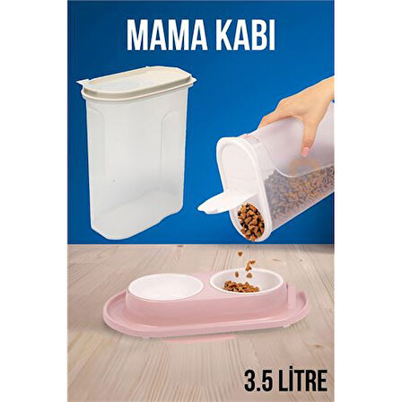Mama Saklama Kabı Kedi ve Köpek Mama Saklama Kabı.Glpzr