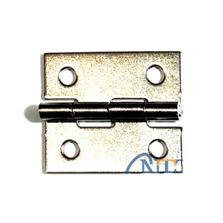 Tavla Menteşesi 3cm, No:1/4 - Nikel, 1 Adet.Glpzr
