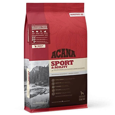 Acana Sport Agility Tavuk ve Balıklı Tahılsız Yetişkin Köpek Maması 17 Kg.Gzpde