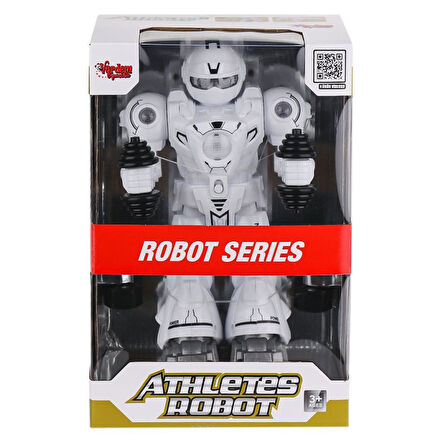 DF-6026 Işıklı ve Müzikli Hareketli Atletik Sporcu Robot -Vardem Oyuncak.Glpzr