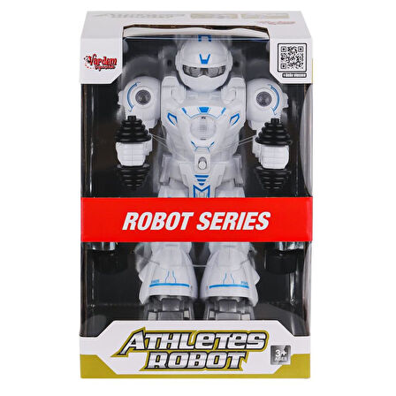 DF-6026 Işıklı ve Müzikli Hareketli Atletik Sporcu Robot -Vardem Oyuncak.Glpzr