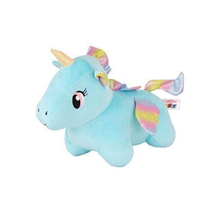 5018 Kadife Mavi Unicorn -My Friend Toys.Gzpxt