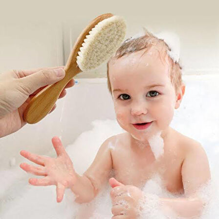 Keçi Kılı Organik Bebek Banyo Tarağı.Gzptt