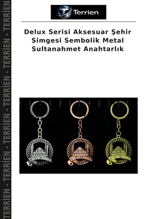 Delux Serisi Aksesuar Şehir Simgesi Sembolik Metal Sultanahmet Anahtarlık