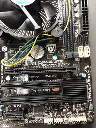Gigabyte GA-H81M-S2PV Anakart  ve İ3-4 Nesil İşlemci Outlet