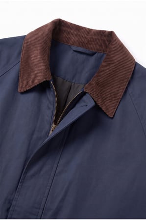 Gabardin Torba Cep Tasarım Ceket/Mont