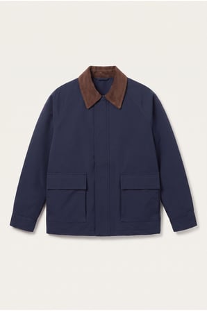 Gabardin Torba Cep Tasarım Ceket/Mont