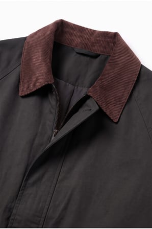 Gabardin Torba Cep Tasarım Ceket/Mont